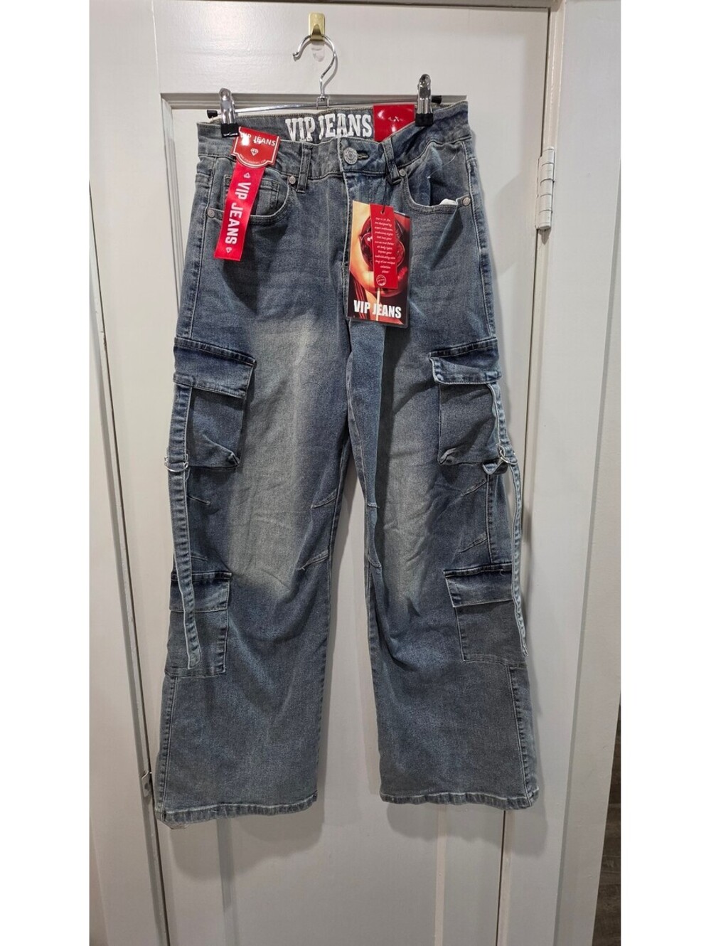 VIP Jeans Women's Cargo Denim Pants Size 5/27